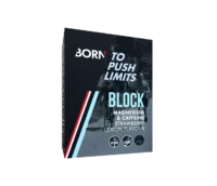 Born, Block, Magnesium/Caffeïne, Aardbei, 16x 4g, 1 Stuks
